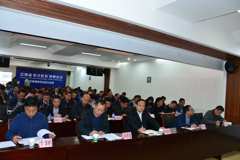 2、石林县领导在石林分会场参加视频会