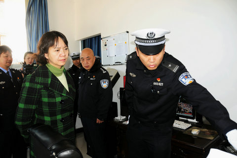 图4、调研昆石大队石林三中队