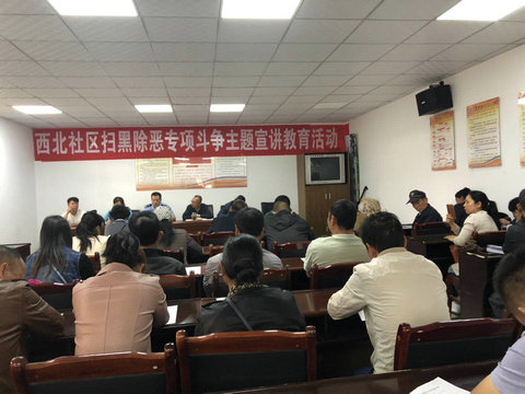 鹿阜街道西北社区宣讲