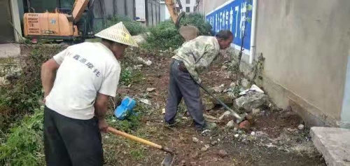 板桥街道整治集镇背街小巷环境卫生 (5)