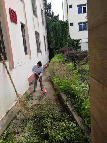 石林街道组织干部职工、动员村民群众整治辖区环境卫生 (3)