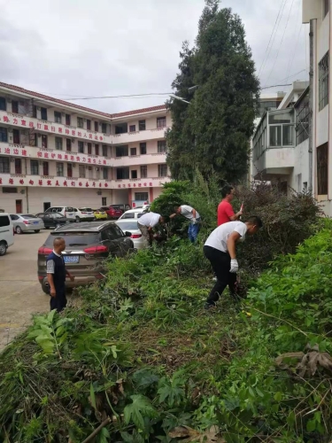 石林街道组织干部职工、动员村民群众整治辖区环境卫生 (4)