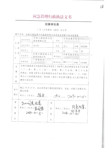 结案审批表