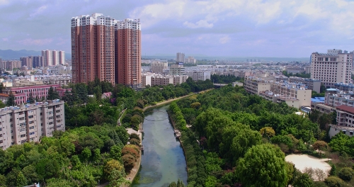 俯瞰石林县城