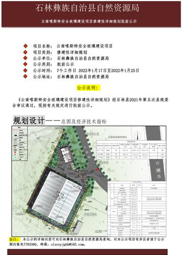 云南喀斯特安全玻璃建设项目批前公示