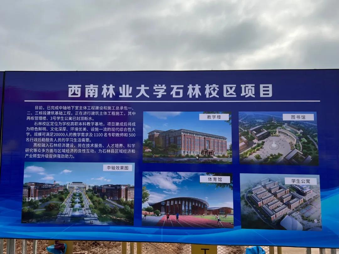人大代表们实地参观了天生桥新村,鱼龙水库,西南林业大学石林校区.