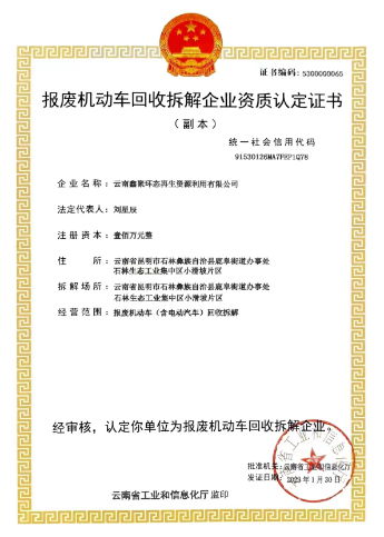 企业推介（云南鑫聚环态再生资源利用有限公司）486