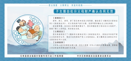 子女擅自处分父母财产确认合同无效