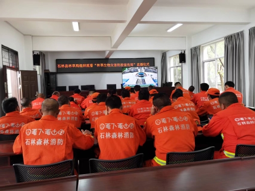观看启动仪式