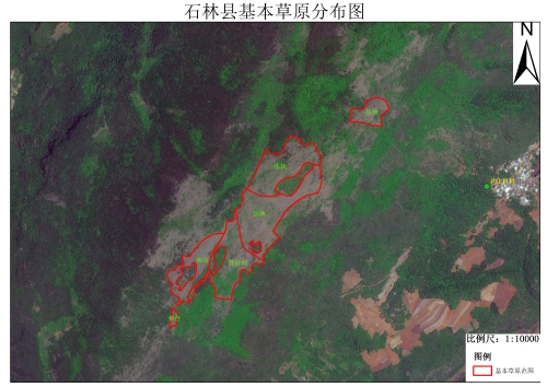 石林县基本草原分布图1